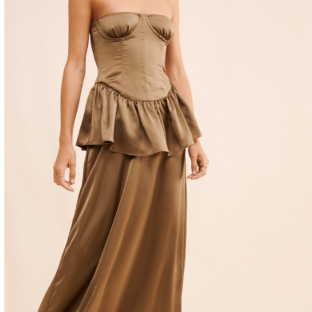 SOLD OUT Weworewhat peplum dress - size 0; Never Worn!